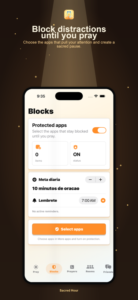 App blocking screen